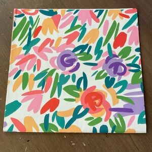 Vintage 1990 HALLMARK All-Occasion Floral Gift Wrap (2 Sheets—DIFFERENT SIZING)